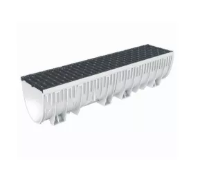 Caniveau MEARIN Plus 100 avec grille cathédrale en fonte C250