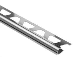 Profil d’angle RONDEC ACG en aluminium chrome anodisé brillant – Schlüter