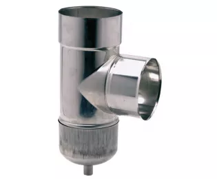 Té de tubage avec purge pour tubage flexible | 304 équerre | TEN