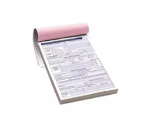 Carnet de 30 fiches d'intervention 4 feuillets couleurs