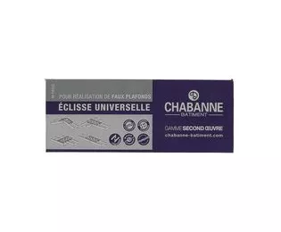 Eclisse universelle clipsable | 53047 | Pour murs et plafonds | Chabanne