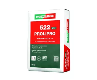 Mortier-colle amelioré | Prolipro 522 | Parexlanko