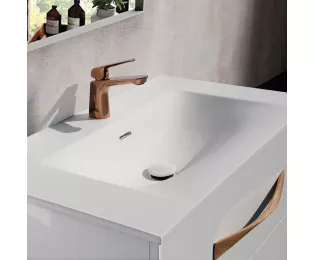 Plan simple vasque CINEA | centrée | MineralMarmo | O'Design by Ottofond